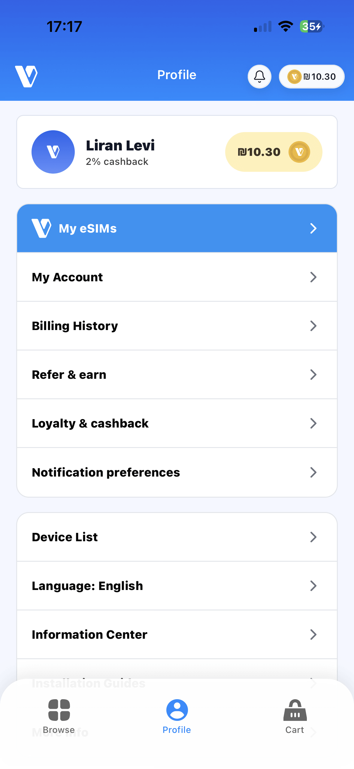 VenterraSIM mobile preview 4